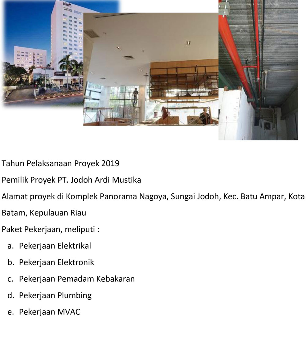 Proyek Hotel Four Points (Ex. Allium) - Batam